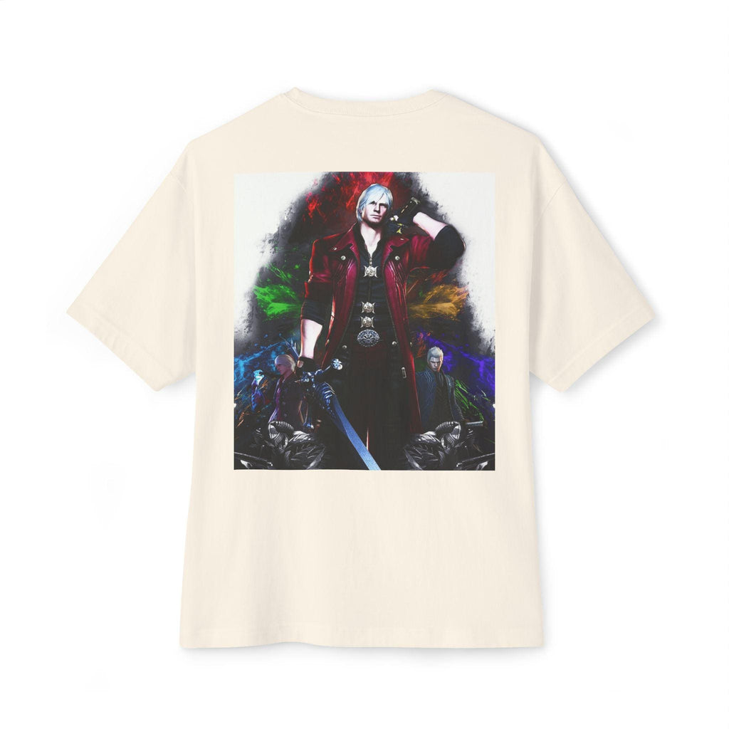 Unisex Graphic Oversized Tee featuring DMC Design - Comfy Casual Wear, Streetwear, Gamer Apparel, Unique Gift, Graphic Shirt
