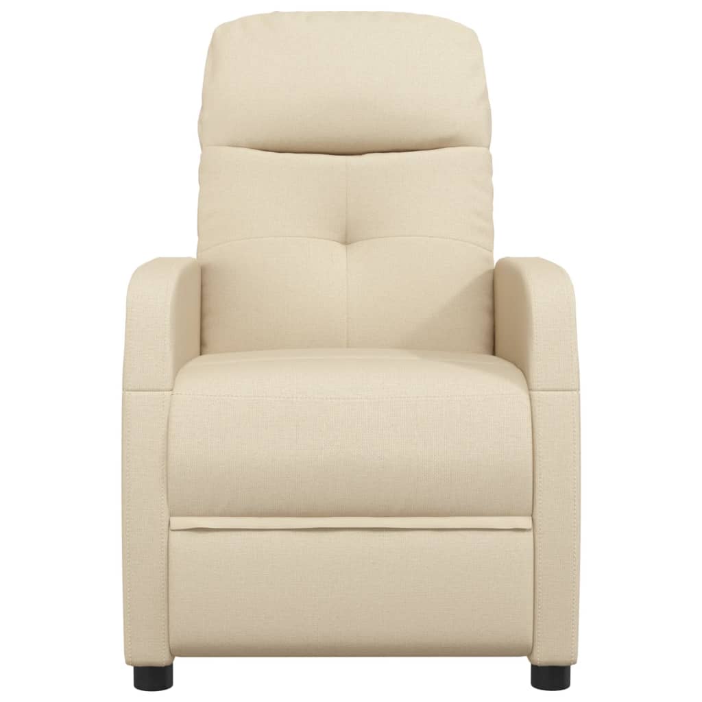 vidaXL Massage Chair Cream Fabric